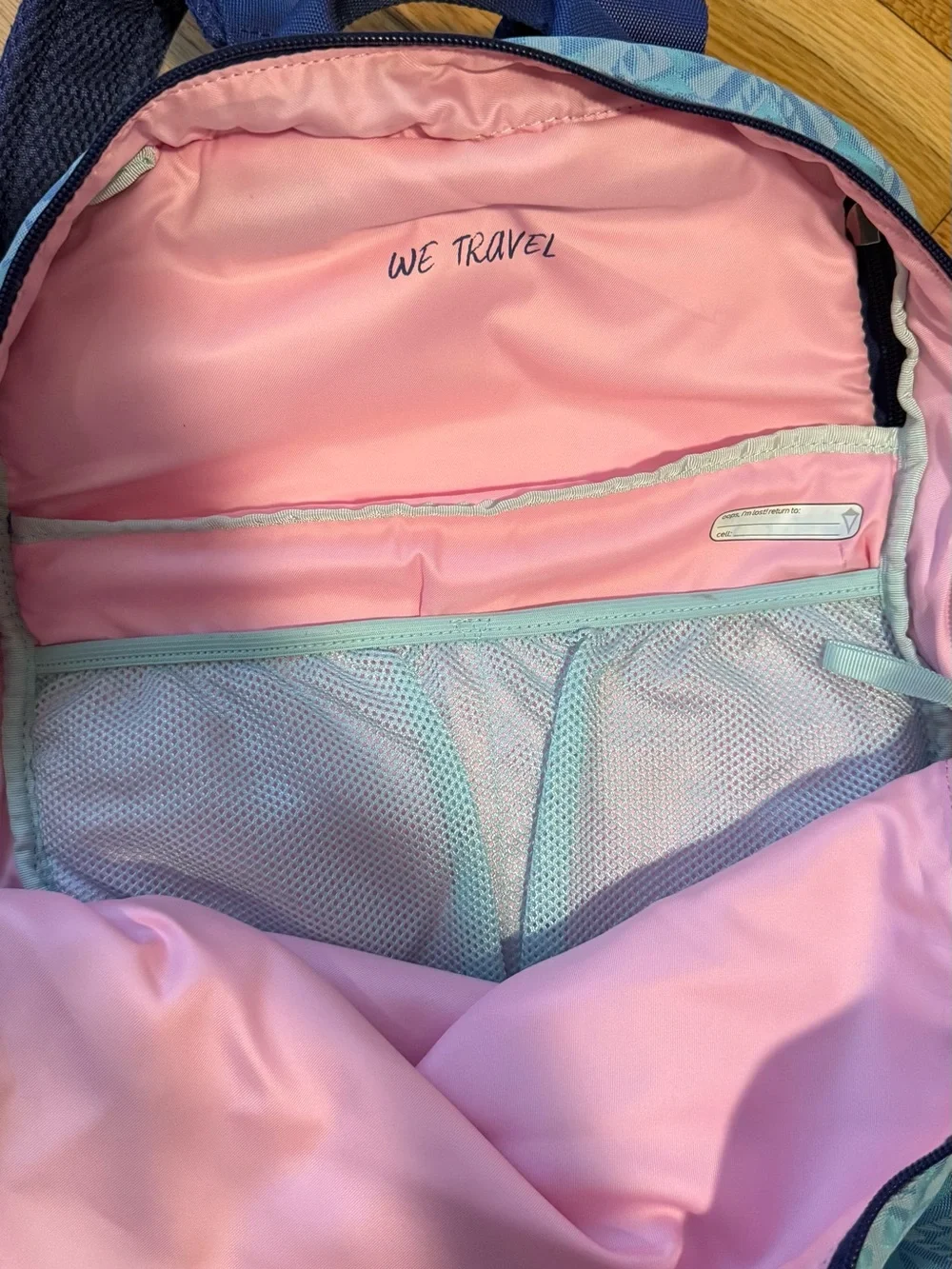 Ivivva Light Blue Patterned Kids Backpack